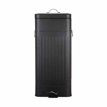 ESTIA Κάδος Απορριμμάτων Soft Close Antigua 30lt Μεταλλικός Μαύρος Ματ 27.5x36x66cm 01-20040